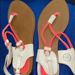 Coral sandals